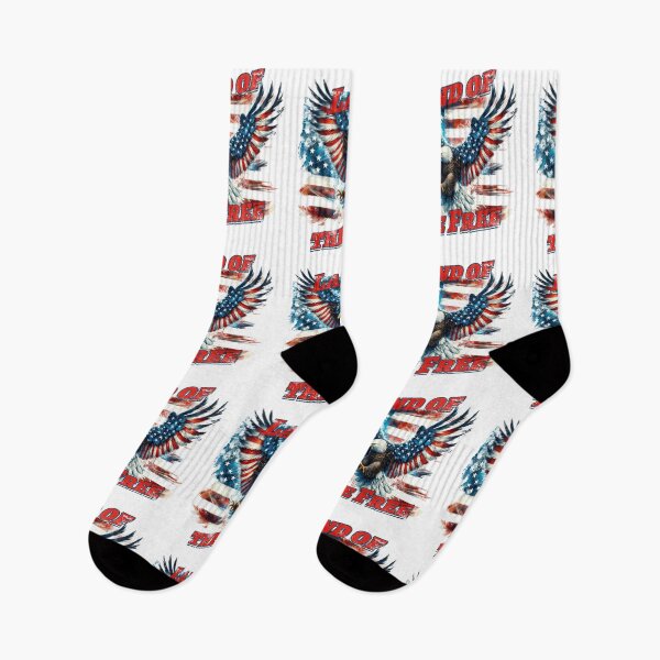 Item preview, Land of the Free Bald Eagle Patriotic Art – America 250th Anniversary designed and sold by HotaruArt.