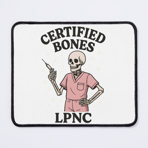 Artikelvorschau, Zertifizierte Knochen-LPNC-Skelettkrankenschwester – Lustiges medizinisches Halloween-Design für LPNs entworfen und verkauft von ClinicalHubs.