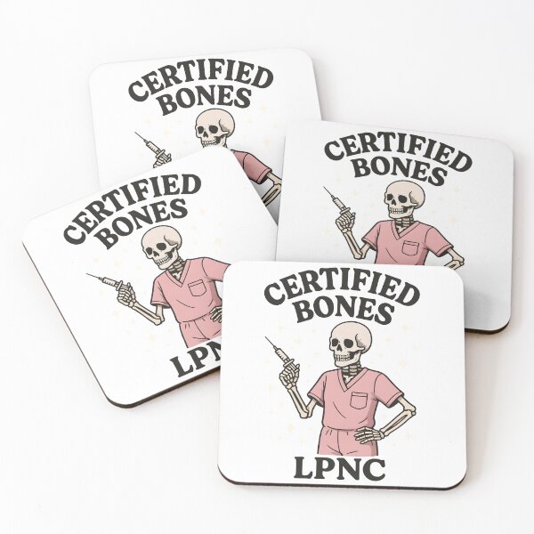 Item preview, Certified Bones LPNC Skeleton Nurse – Funny LPN Halloween Medical Design designed and sold by ClinicalHubs.