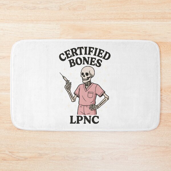 Item preview, Certified Bones LPNC Skeleton Nurse – Funny LPN Halloween Medical Design designed and sold by ClinicalHubs.