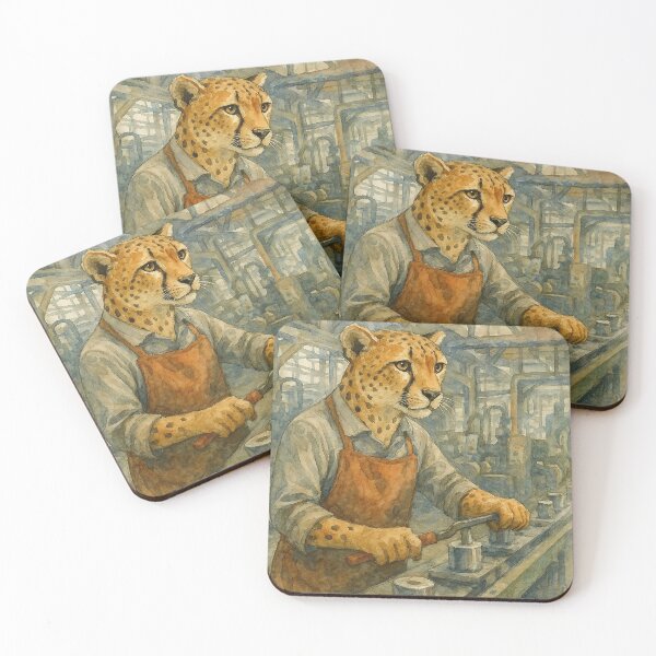 Item preview, Cheetah at the Assembly Line designed and sold by nikkolaus.