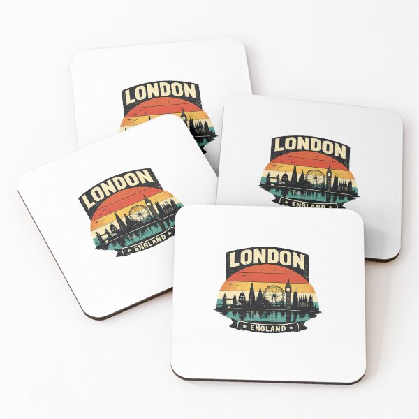 Item preview, London Skyline Retro Design | Vintage London England City Illustration | Travel City Art designed and sold by mahdi arrouch.