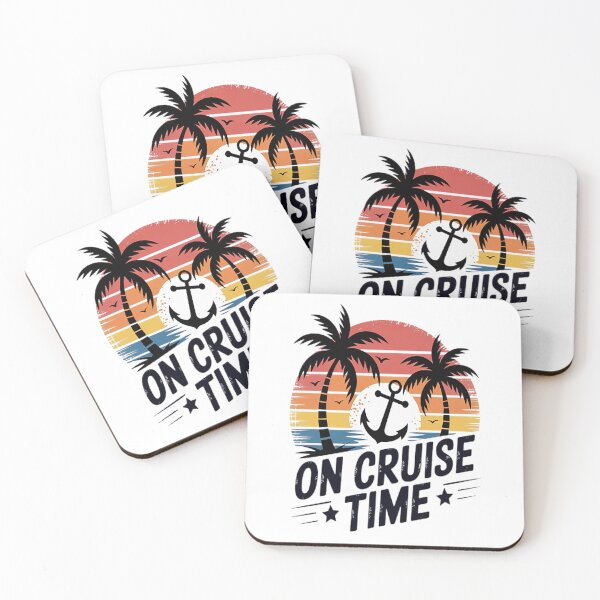 Item preview, On Cruise Time Coconut Tree Summer Vacation Cruising designed and sold by LacostCarl.