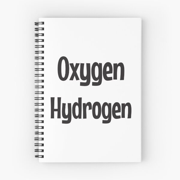 Item preview, Oxygen Hydrogen gases in black text designed and sold by Think4Prints.