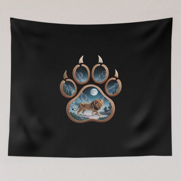 Item preview, Majestic Lion in Mountain Paw Frame designed and sold by jkrphoto.