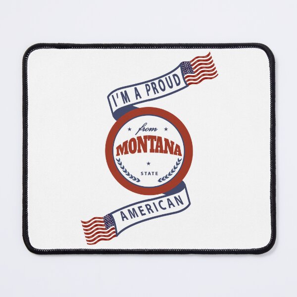Item preview, Proud American Montana State Badge designed and sold by capricedefille.