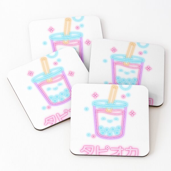 Item preview, Neon Kawaii Boba Tea – Japanese Aesthetic Art designed and sold by Xeionus.