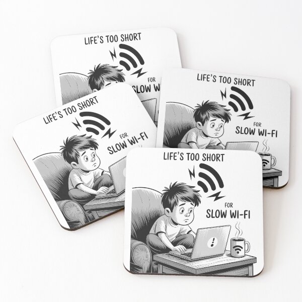 Item preview, Life's Too Short For Slow WI-FI Internet WIFI Computer Tech designed and sold by SignaturalGen.