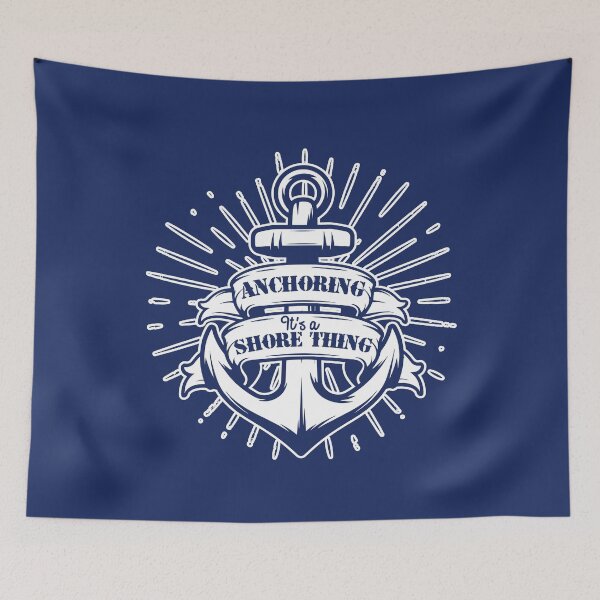 Item preview, Sailing Pun "Anchoring: It's A Shore Thing" designed and sold by Delightfully Cynical.