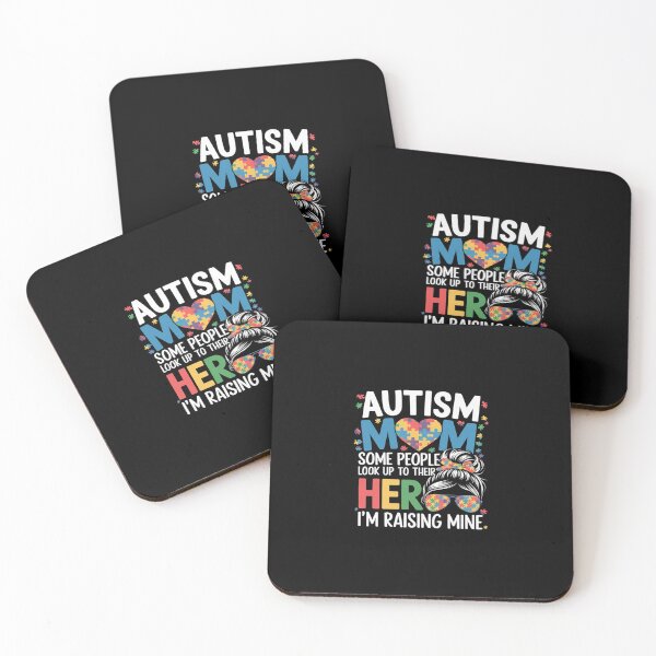 Item preview, Autism Mom Raising Hero Groovy Messy Bun Autism Awareness  designed and sold by SyntaxClaw.