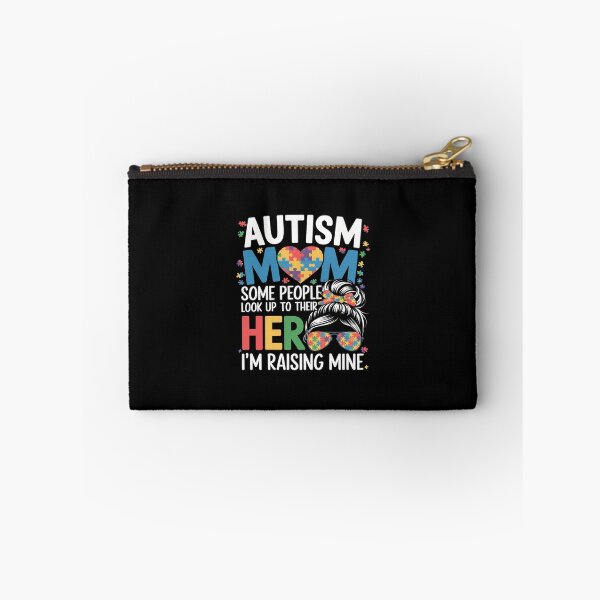 Item preview, Autism Mom Raising Hero Groovy Messy Bun Autism Awareness  designed and sold by SyntaxClaw.