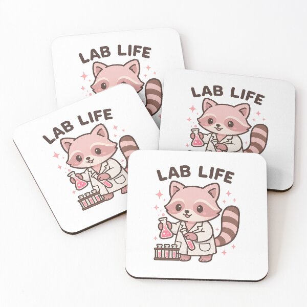 Item preview, Lab Life Cute Raccoon Scientist – Adorable Laboratory Tech Design designed and sold by ClinicalHubs.