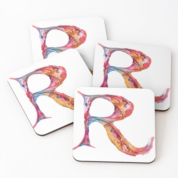 Item preview, Abstract Liquid Letter R Monogram - Colorful Fluid Art Typography Design designed and sold by DesignArtist.ia.
