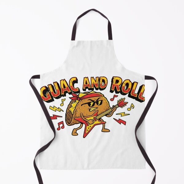 Item preview, Guac and Roll - Avocado Rock Star Guitar Pun designed and sold by escapingtheprint.