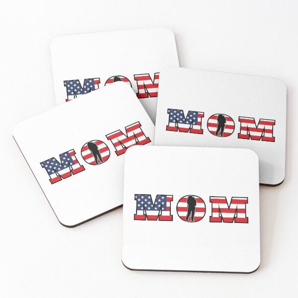 Item preview, Patriotic MOM Typography with American Flag designed and sold by MarshallStickerX.