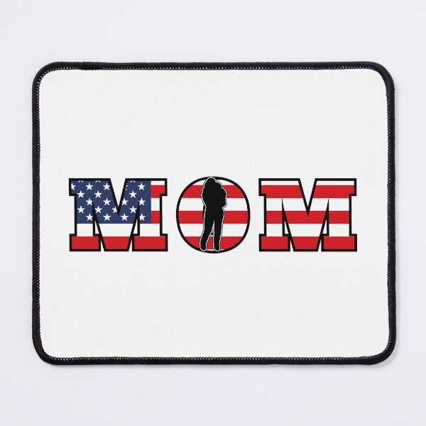 Item preview, Patriotic MOM Typography with American Flag designed and sold by MarshallStickerX.