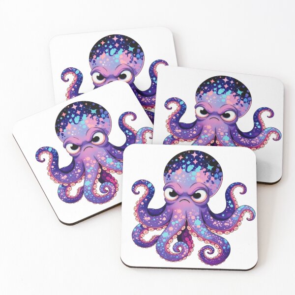 Item preview, Whimsical Purple Octopus Graphic Design designed and sold by octozap.