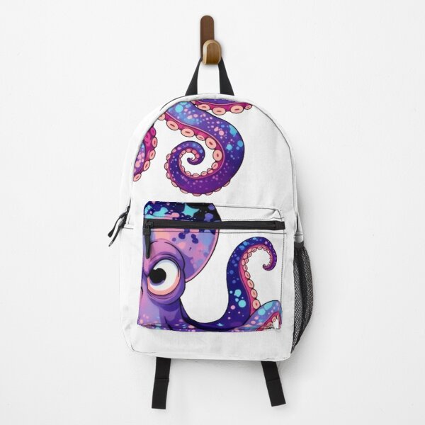 Item preview, Whimsical Purple Octopus Graphic Design designed and sold by octozap.