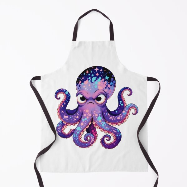 Item preview, Whimsical Purple Octopus Graphic Design designed and sold by octozap.
