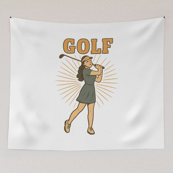 Item preview, Vintage Golf Player Retro Illustration designed and sold by tarzbol.