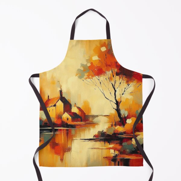 Item preview, Autumn Reflections – Impressionist Countryside Landscape designed and sold by Okmanoo.