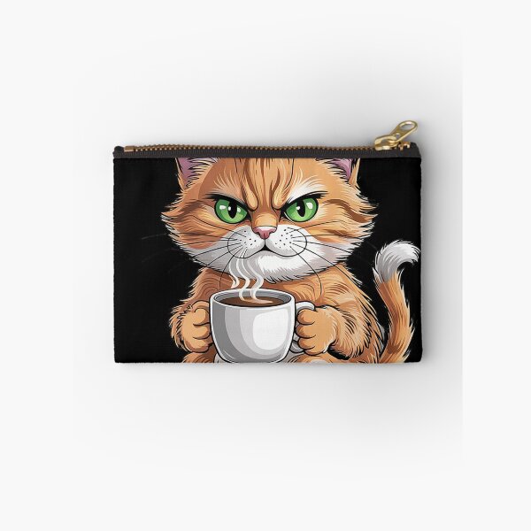 Item preview, It's Too Early Please Stop Talking Funny Cat & Coffee  designed and sold by RuthGAArt.