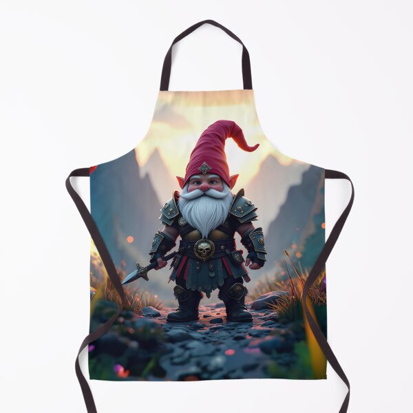 Item preview, Dwarven Warrior Gnome Fantasy Art designed and sold by AnimalAirtistry.