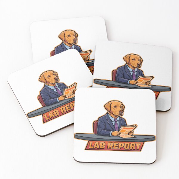 Item preview, Lab Report - Labrador Retriever Dog Pun designed and sold by escapingtheprint.