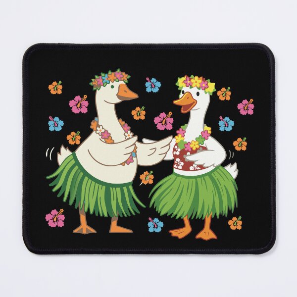 Item preview, Silly goose Hawaiian Hula Dance Uwehe Everyday Hibiscus Flower art designed and sold by Colorfulman.