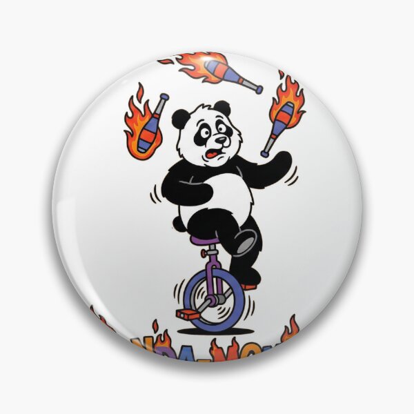 Item preview, Panda-monium - Chaotic Cute Panda Bear Pun designed and sold by escapingtheprint.