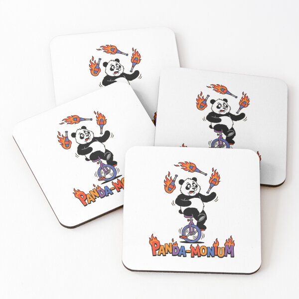 Item preview, Panda-monium - Chaotic Cute Panda Bear Pun designed and sold by escapingtheprint.