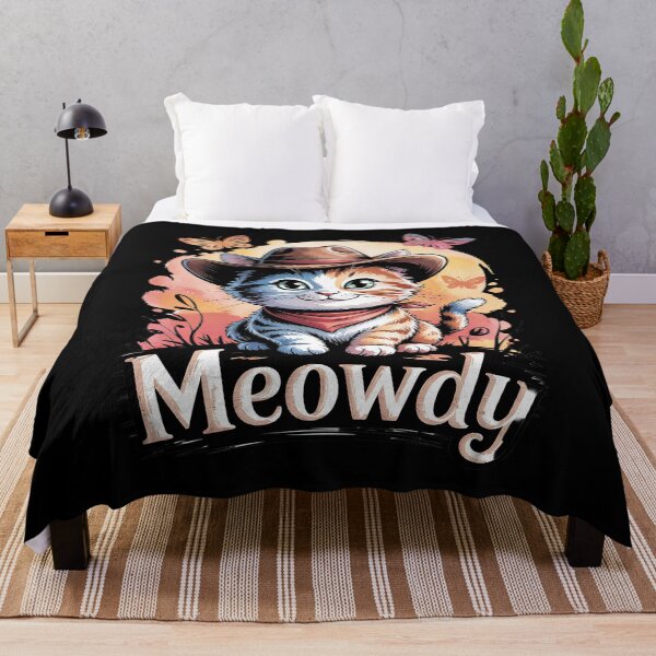 Item preview, Meowdy Cat Funny Howdy Meme Western Cowboy Kitten 3  designed and sold by RuthGAArt.