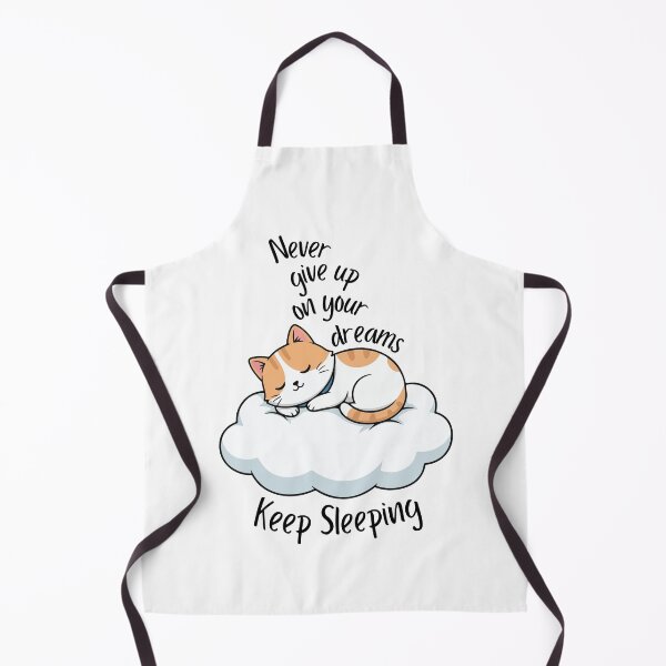 Item preview, Never Give Up On Your Dreams Cat T-Shirt – Funny Sleeping Cat Quote designed and sold by Ahmed-G-Designs.