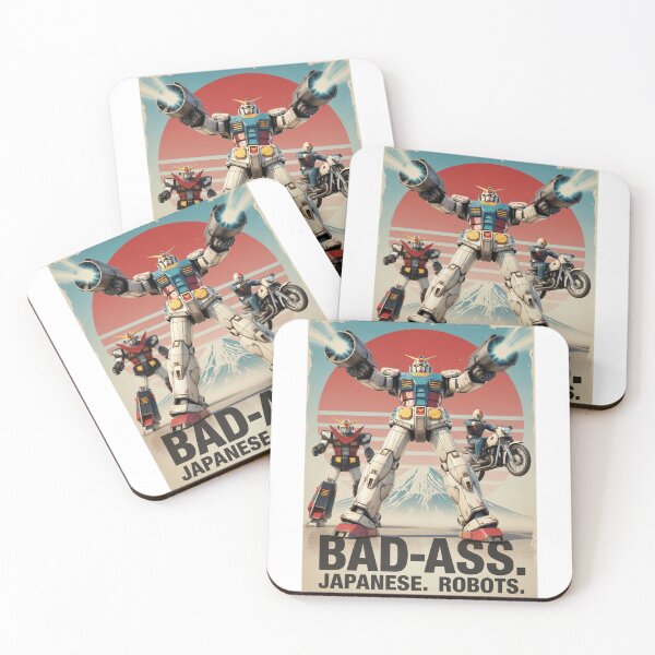 Item preview, BAD-ASS. JAPANESE. ROBOTS. designed and sold by yupuniverse.