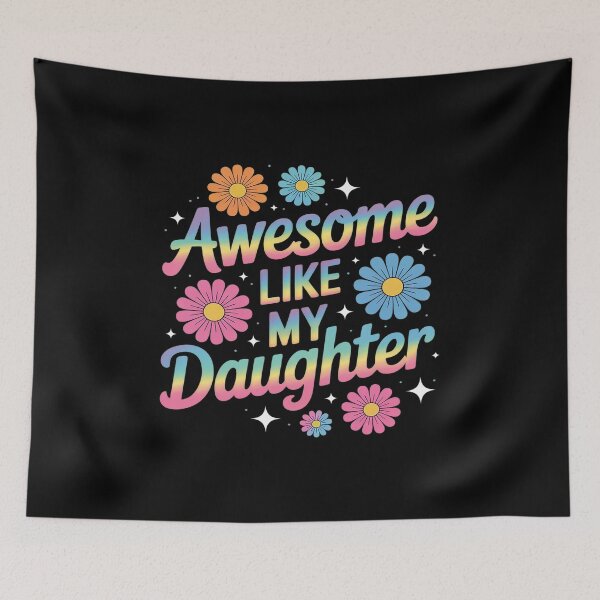 Item preview, Awesome Like My Daughter Mommy Groovy Mother's Day  designed and sold by RoyTill0Art.