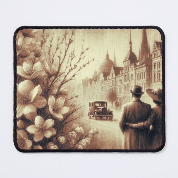 Item preview, Whispers of a Bygone Street – Vintage Romance in Bloom designed and sold by Okmanoo.