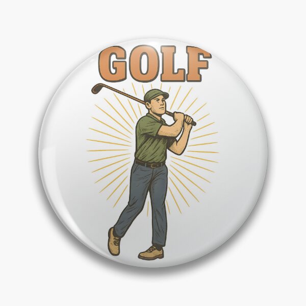 Item preview, Vintage Golf Player Retro Illustration designed and sold by tarzbol.