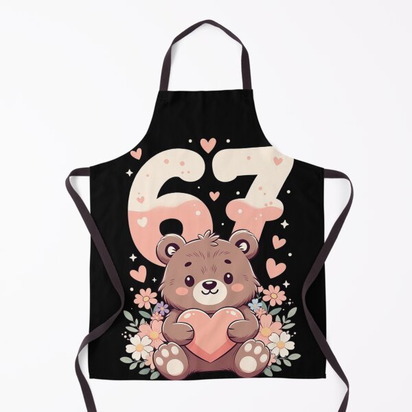 Item preview, 67 Meme Cute Grizzly Bear Valentine Gift Gen Z Alpha Humor designed and sold by GrumpySableye.