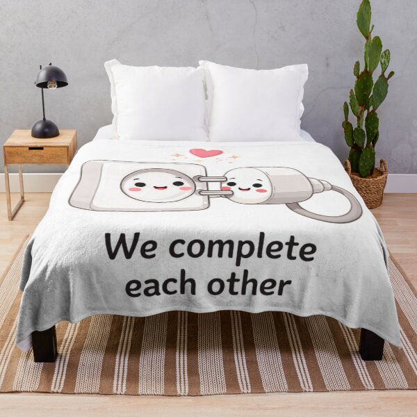 Item preview, Cute Plug and Socket – We Complete Each Other Illustration designed and sold by SoulenCify.