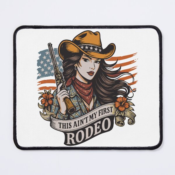 Item preview, This Ain’t My First Rodeo Cowgirl Western designed and sold by ViralTeeStore.
