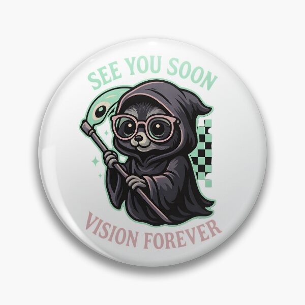 Item preview, See You Soon Grim Reaper Cute Raccoon – Vision Forever Optometry Humor Design designed and sold by ClinicalHubs.