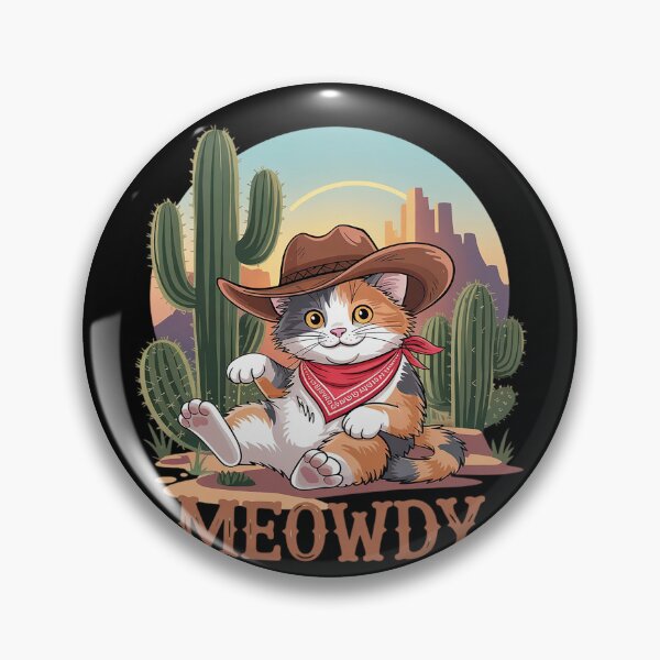 Item preview, Meowdy Cat Funny Howdy Meme Western Cowboy Kitten4  designed and sold by RuthGAArt.