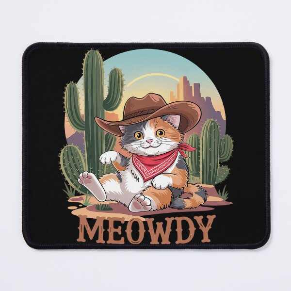 Item preview, Meowdy Cat Funny Howdy Meme Western Cowboy Kitten4  designed and sold by RuthGAArt.