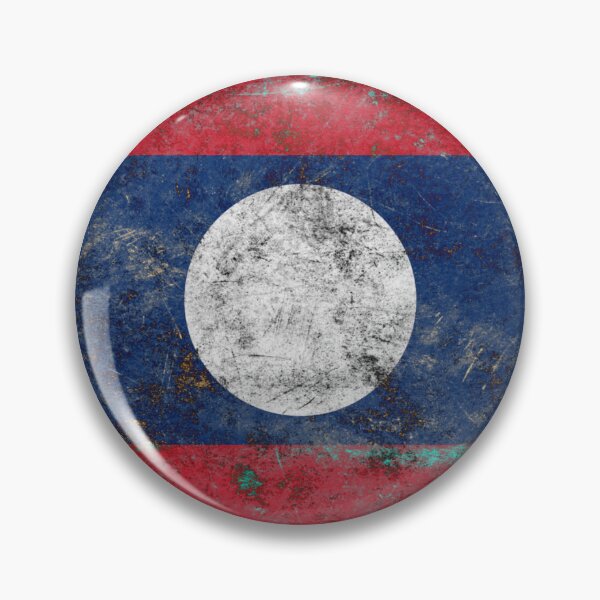 Item preview, Laos flag metal texture | Laos Metal Design designed and sold by RoyalMerchantShop.
