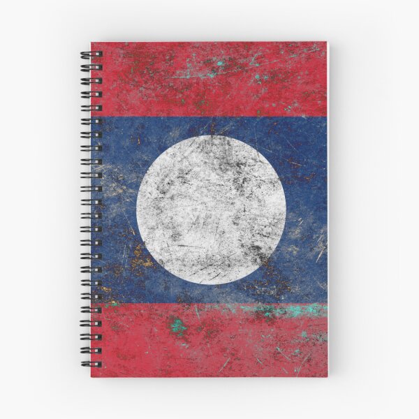 Item preview, Laos flag metal texture | Laos Metal Design designed and sold by RoyalMerchantShop.