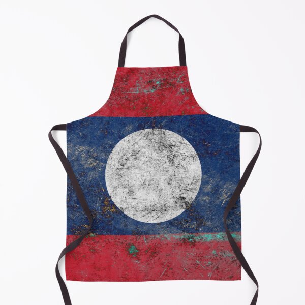Item preview, Laos flag metal texture | Laos Metal Design designed and sold by RoyalMerchantShop.