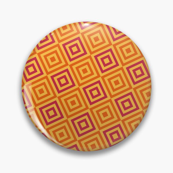 Item preview, Orange Stripe Checkered Square -  - Abstract Geometric Shape Pattern - Gifts For Grandma designed and sold by RoyalStarsPatts.