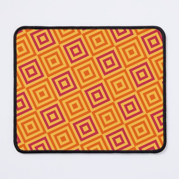 Item preview, Orange Stripe Checkered Square -  - Abstract Geometric Shape Pattern - Gifts For Grandma designed and sold by RoyalStarsPatts.