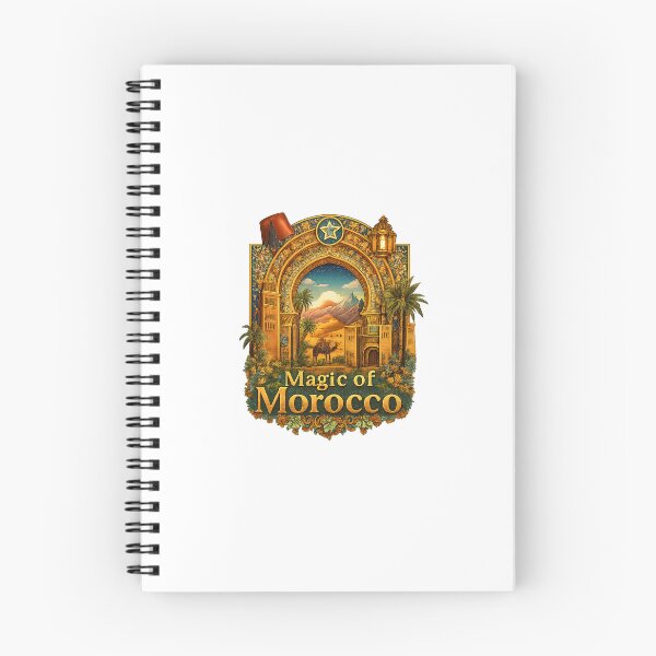 Item preview, Magic of Morocco T-Shirt | Moroccan Culture Illustration | Moroccan Landmarks & Zellige Patterns | Travel Inspired Design designed and sold by mahdi arrouch.