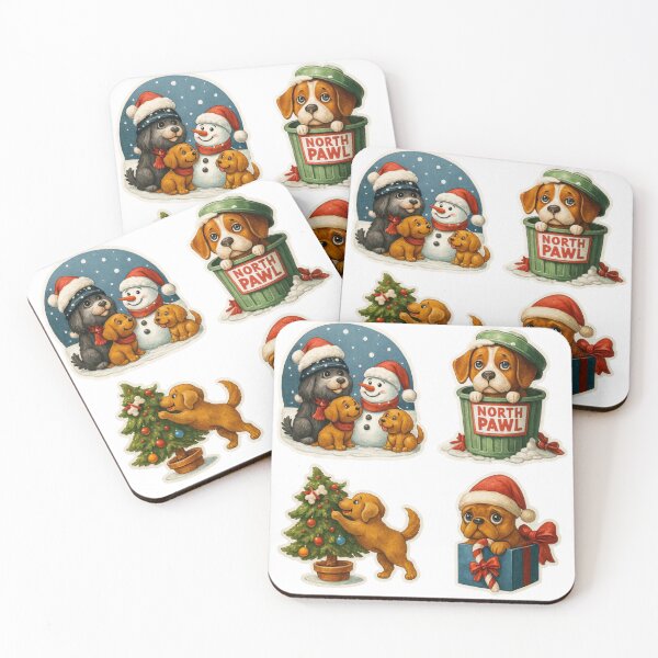 Item preview, North Pawl Holiday Crew – Festive Dog Sticker Sheet designed and sold by "TXSiSsY's TRIUMPH BY GRACE".